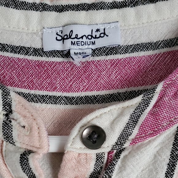 Beautiful Picnic Stripe Linen Dress - Picture 5 of 5